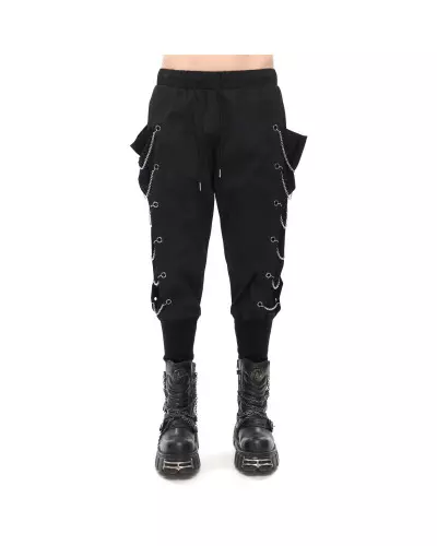Pantalon Noir avec Poches pour Homme de la Marque Devil Fashion à 81,00 €