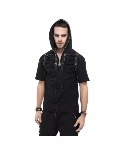 T-Shirt with Hood for Men from Devil Fashion Brand at €45.50