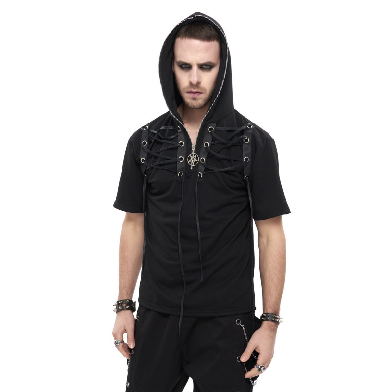CAMISETA CON CAPUCHA ALTERNATIVA HOMBRE