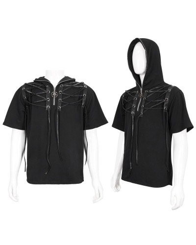 CAMISETA CON CAPUCHA ALTERNATIVA HOMBRE