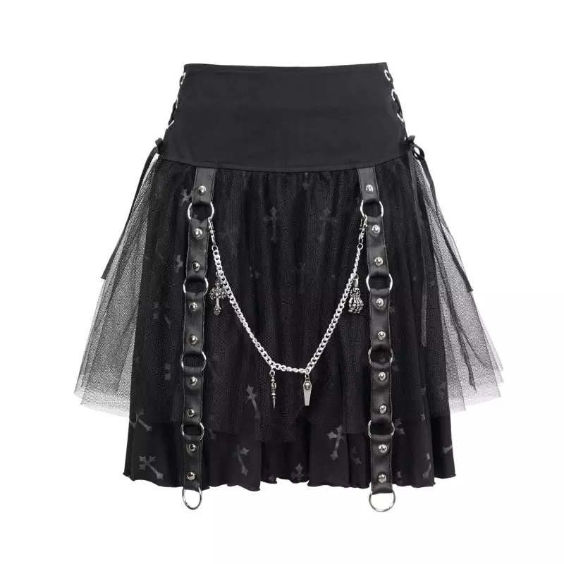 Skirt with Crosses from Devil Fashion Brand at €91.90