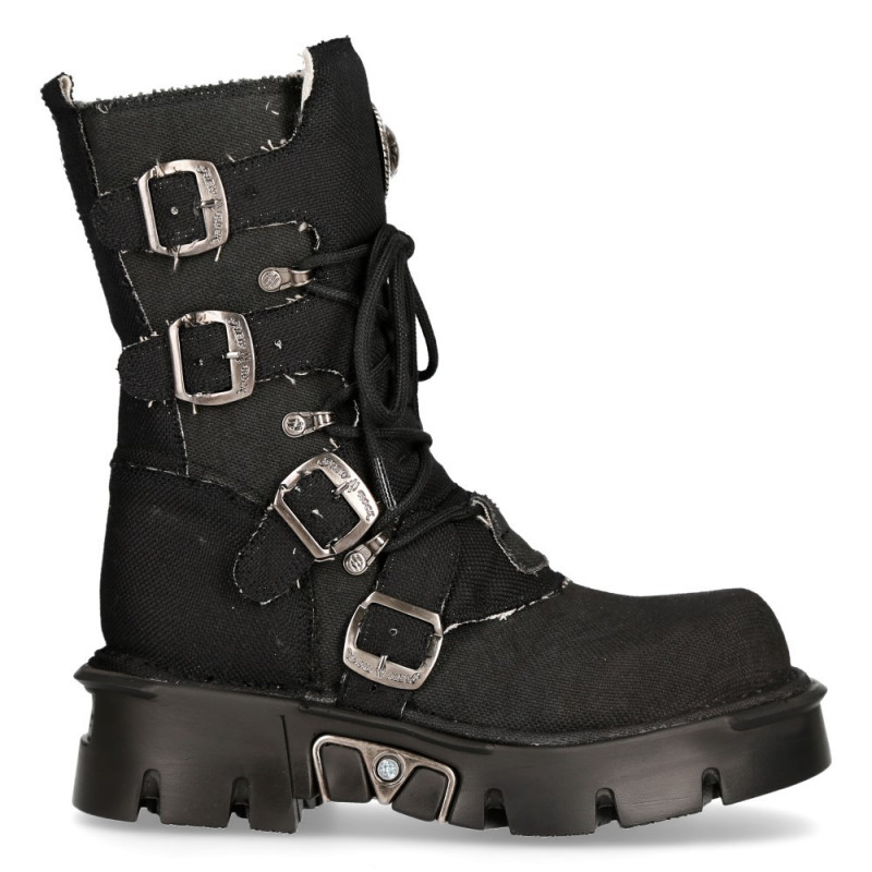 Black New Rock Boots for Men