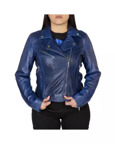 Blaue Jacke aus Nappa der New Rock-Marke für 169,00 €