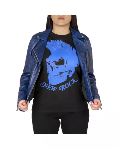 Blaue Jacke aus Nappa der New Rock-Marke für 169,00 €