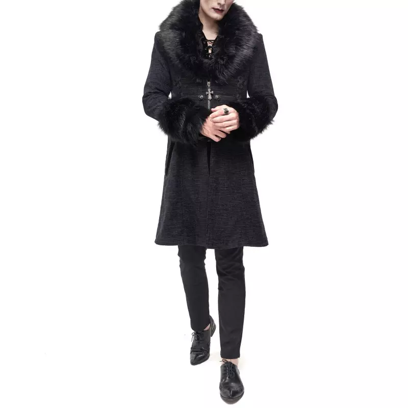 Abrigo Negro para Hombre marca Devil Fashion a 195,00 €