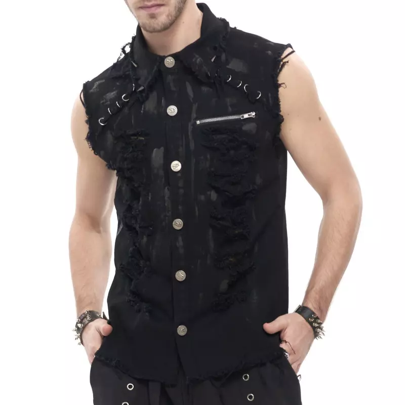 Sleeveless Shirt for Men from Devil Fashion Brand at €79.90