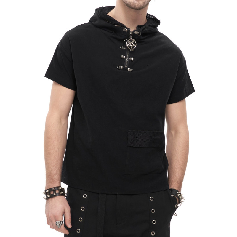 CAMISETA CON CAPUCHA  HOMBRE