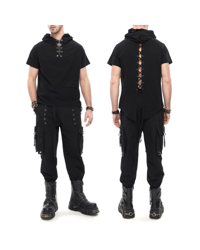 CAMISETA CON CAPUCHA  HOMBRE