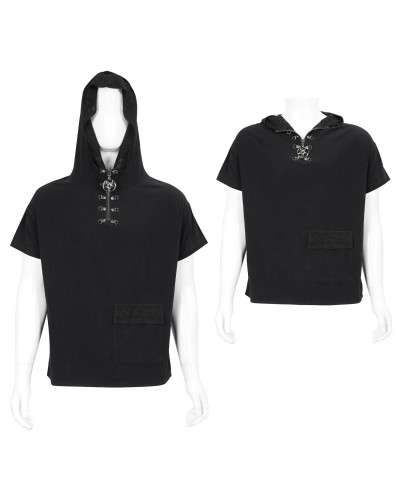 CAMISETA CON CAPUCHA  HOMBRE