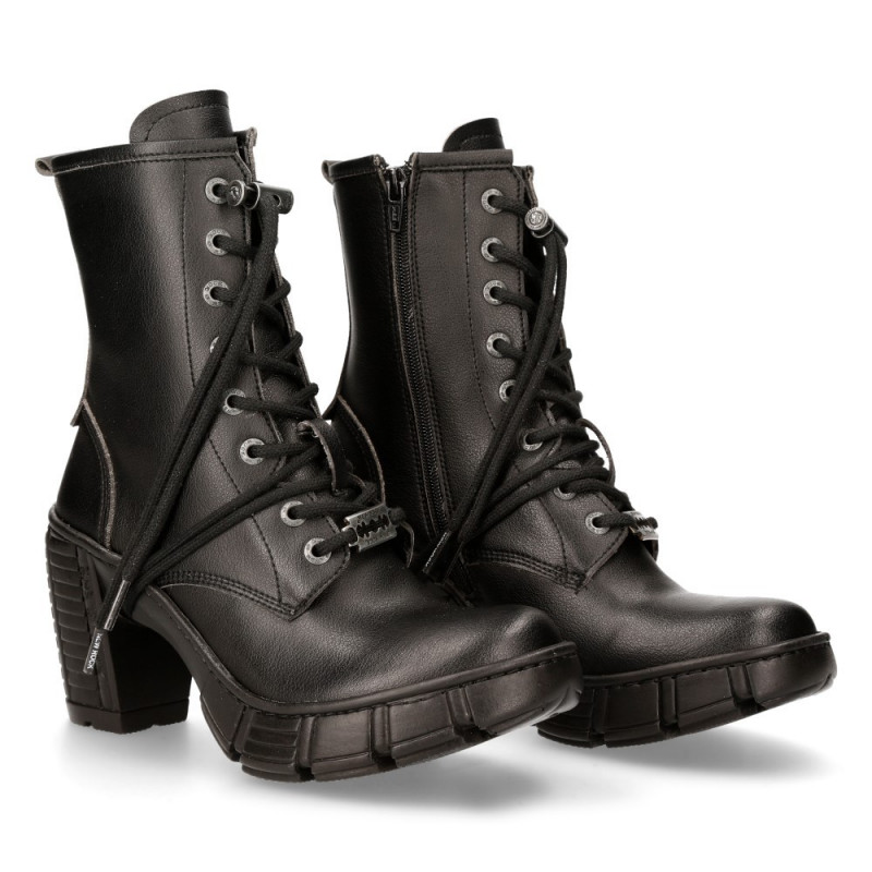 Black New Rock Booties
