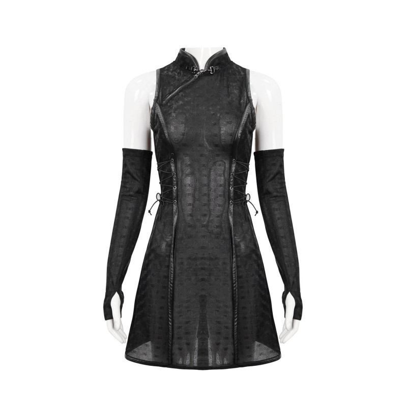 Vestido con Guantes