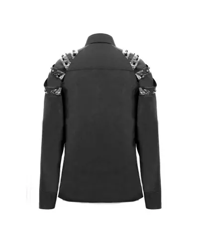 Schwarzes Hemd mit Nieten für Männer der Devil Fashion-Marke für 59,00 €