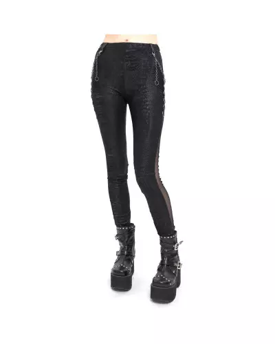 Torn Leggings with Tulle from Devil Fashion Brand at €62.50