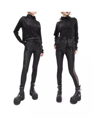 Zerrissene Leggings mit Tüll der Devil Fashion-Marke für 62,50 €