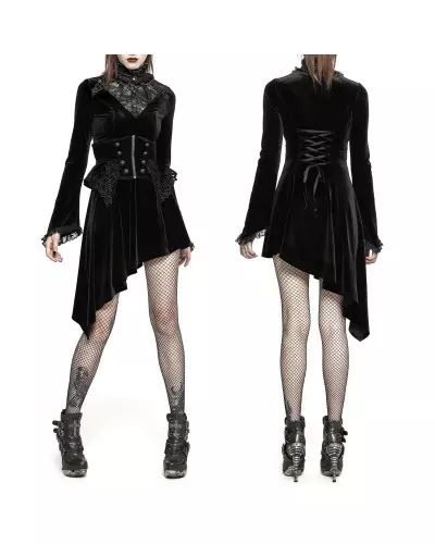 Asymmetric Black Dress from Punk Rave Brand at €65.00