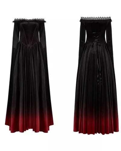 Vestido Preto e Vermelho da Marca Punk Rave por 157,00 €