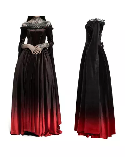 Schwarz-Rotes Kleid der Punk Rave-Marke für 157,00 €