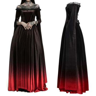 Vestido Preto e Vermelho