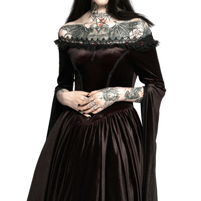 Vestido Preto e Vermelho