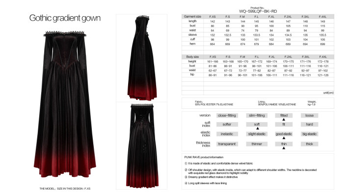 Vestido Preto e Vermelho