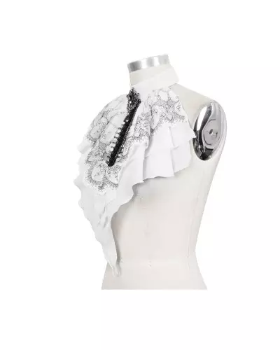 Schwarz-Weißer Rüschenkragen der Devil Fashion-Marke für 35,90 €