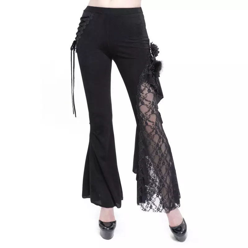 Schwarze Asymmetrische Leggings der Devil Fashion-Marke für 65,00 €