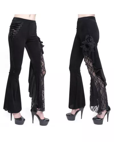 Black Asymmetric Leggings from Devil Fashion Brand at €65.00