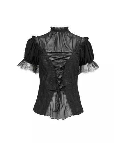 Bluse mit Tüll der Devil Fashion-Marke für 57,50 €