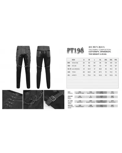Pants with Chains for Men from Devil Fashion Brand at €115.00