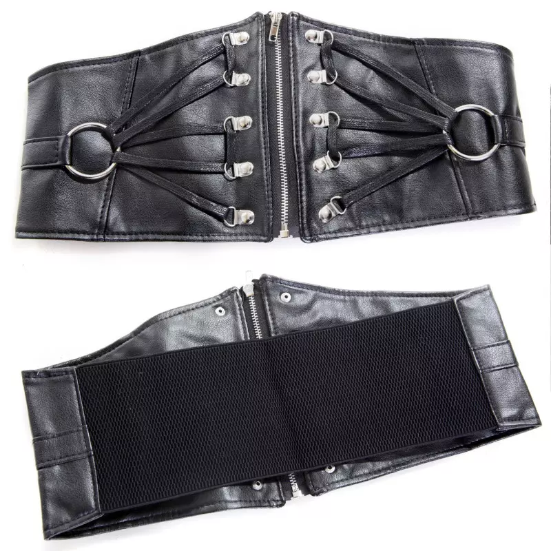 Elastic Faux Leather Belt from the Style Brand