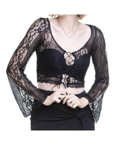 Top Encaje Transparente