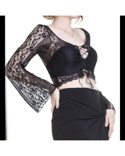 Top Encaje Transparente