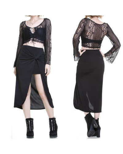 Transparentes Top aus Spitze