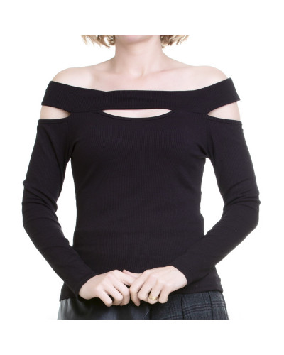 Ribbed Gothic T-Shirt