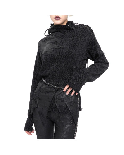 Veste Asymétrique avec Capuche