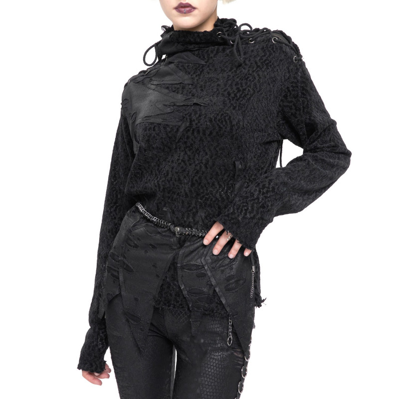 Chaqueta Asimétrica con Capucha