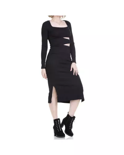 Long Ribbed Dress from Style Brand at €17.50