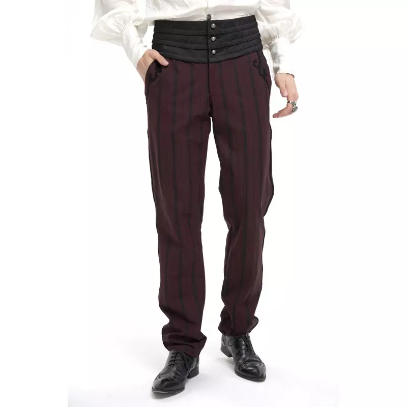 Pantalon Rouge Élégant pour Homme de la Marque Devil Fashion à 95,00 €