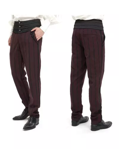 Pantalon Rouge Élégant pour Homme de la Marque Devil Fashion à 95,00 €