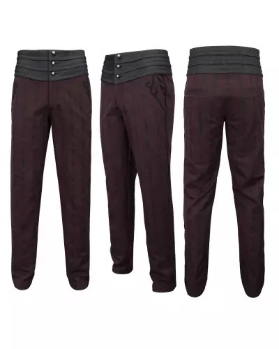 Red Elegant Pants for Men from Devil Fashion Brand at €95.00