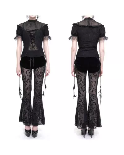 Schwarze Transparente Leggings der Devil Fashion-Marke für 69,00 €