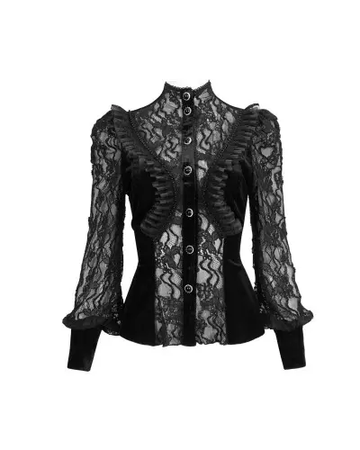 Schwarzes Halbdurchsichtiges Hemd der Devil Fashion-Marke für 85,00 €