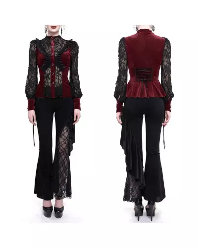 Red Semitransparent Shirt from Devil Fashion Brand at €85.00