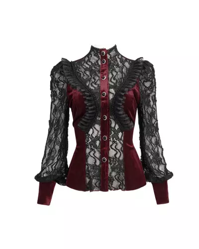 Red Semitransparent Shirt from Devil Fashion Brand at €85.00