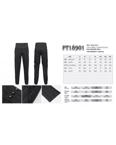 Black Elegant Pants for Men from Devil Fashion Brand at €95.00