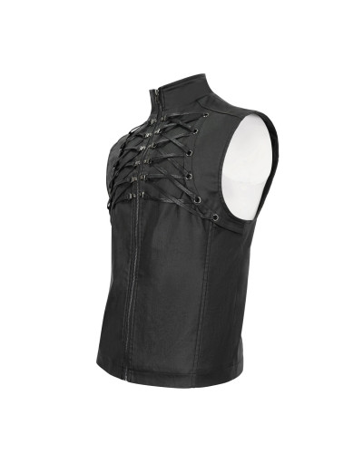 CHALECO GOTICO DE HOMBRE CON CRUZADOS