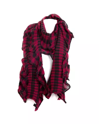 Schwarz-Roter Tartan-Schal der Crazyinlove -Marke für 5,00 €