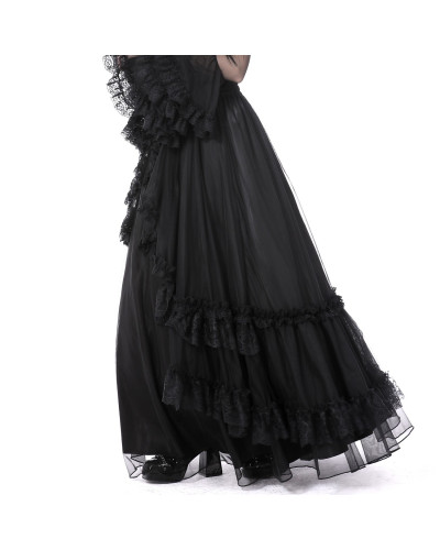 Long Skirt with Lace