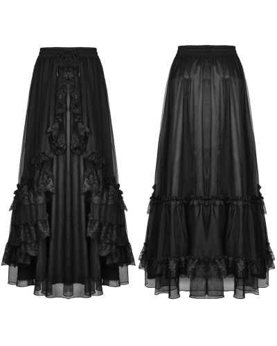 Long Skirt with Lace