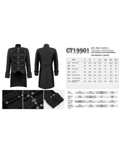 Veste Noire Élégante pour Homme de la Marque Devil Fashion à 159,90 €